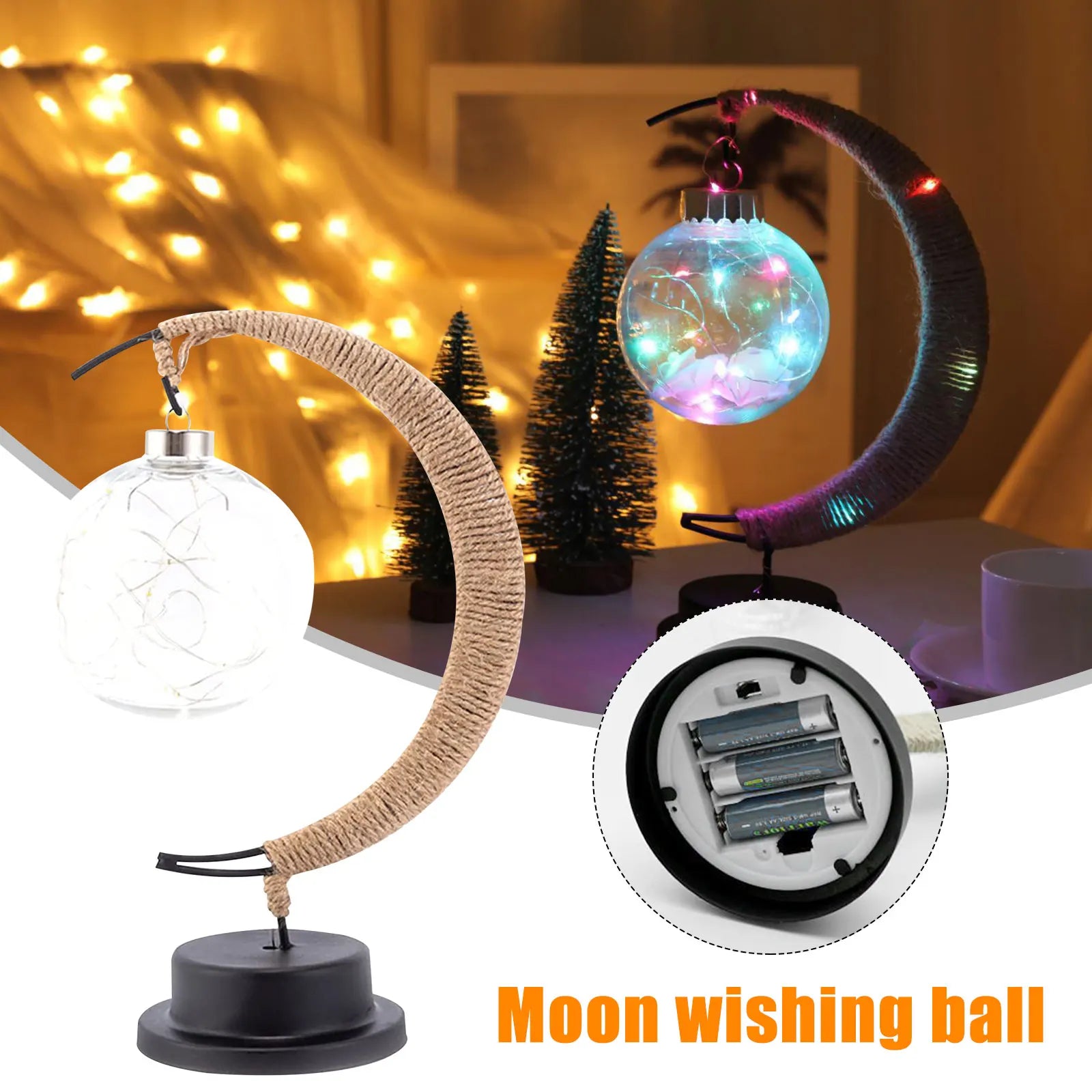 Enchanted Lunar Lamp, Home Ornament- Handmade!