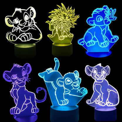 The Lion King Simba- in 3D Night Light.