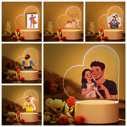 Heartwarming Dad Night Light – Celebrate the Bond