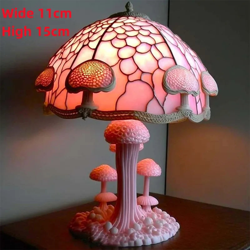 Bedside Flower, Mushroom Retro Table Night Lamp