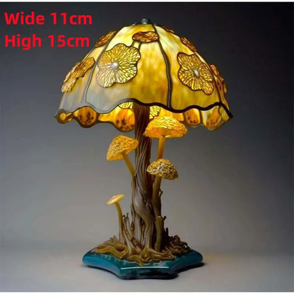 Bedside Flower, Mushroom Retro Table Night Lamp