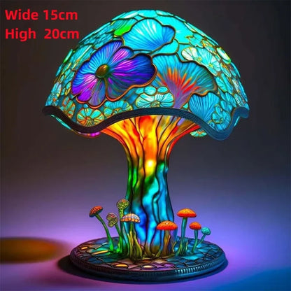 Bedside Flower, Mushroom Retro Table Night Lamp