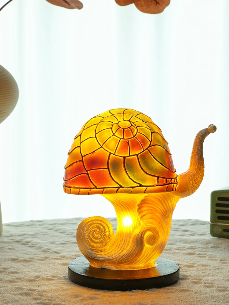 Bedside Flower, Mushroom Retro Table Night Lamp