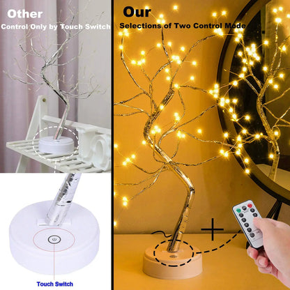 Elegant Mini Tree Lamp - A warm, Inviting Touch for Moms' Special Spaces