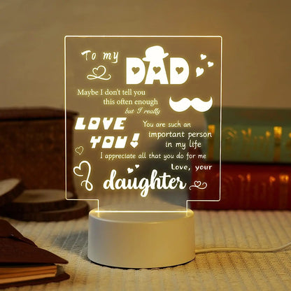 Dad's Special Night Light