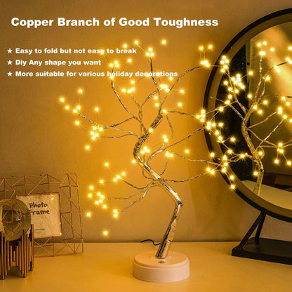 Elegant Mini Tree Lamp - A warm, Inviting Touch for Moms' Special Spaces