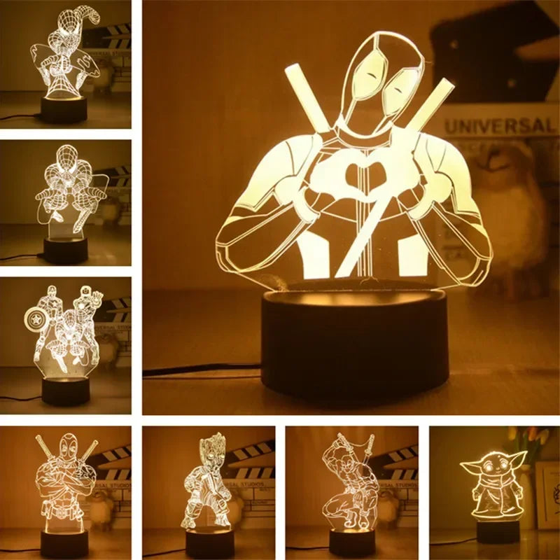 3D Heroes Night Light, Collection 2