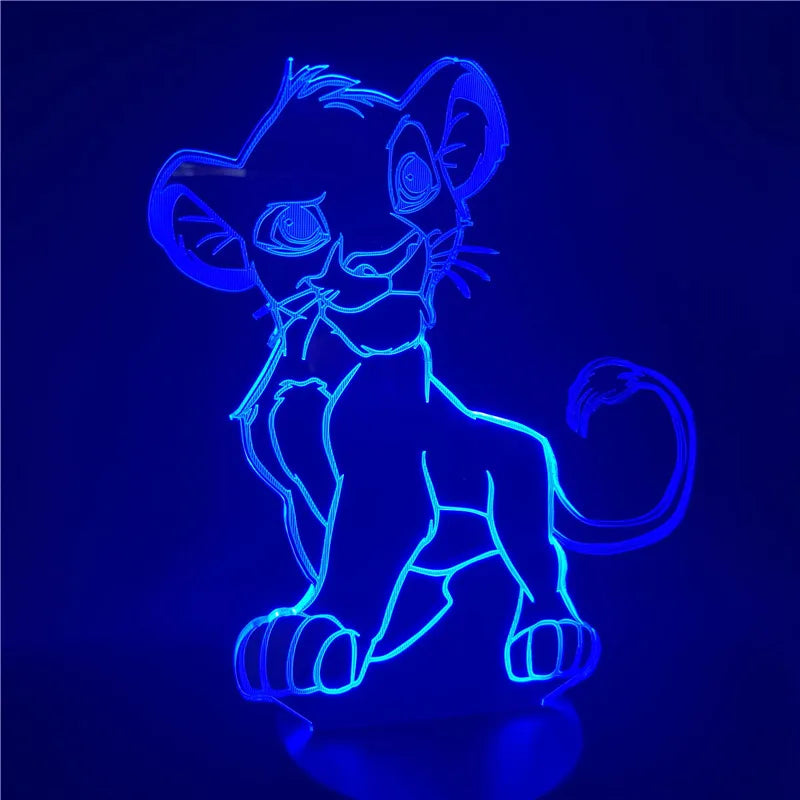 The Lion King Simba- in 3D Night Light.