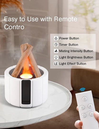 Bonfire Simulated, Flame Aroma Diffuser.