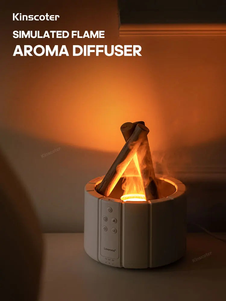 Bonfire Simulated, Flame Aroma Diffuser.