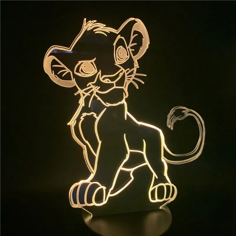 The Lion King Simba- in 3D Night Light.