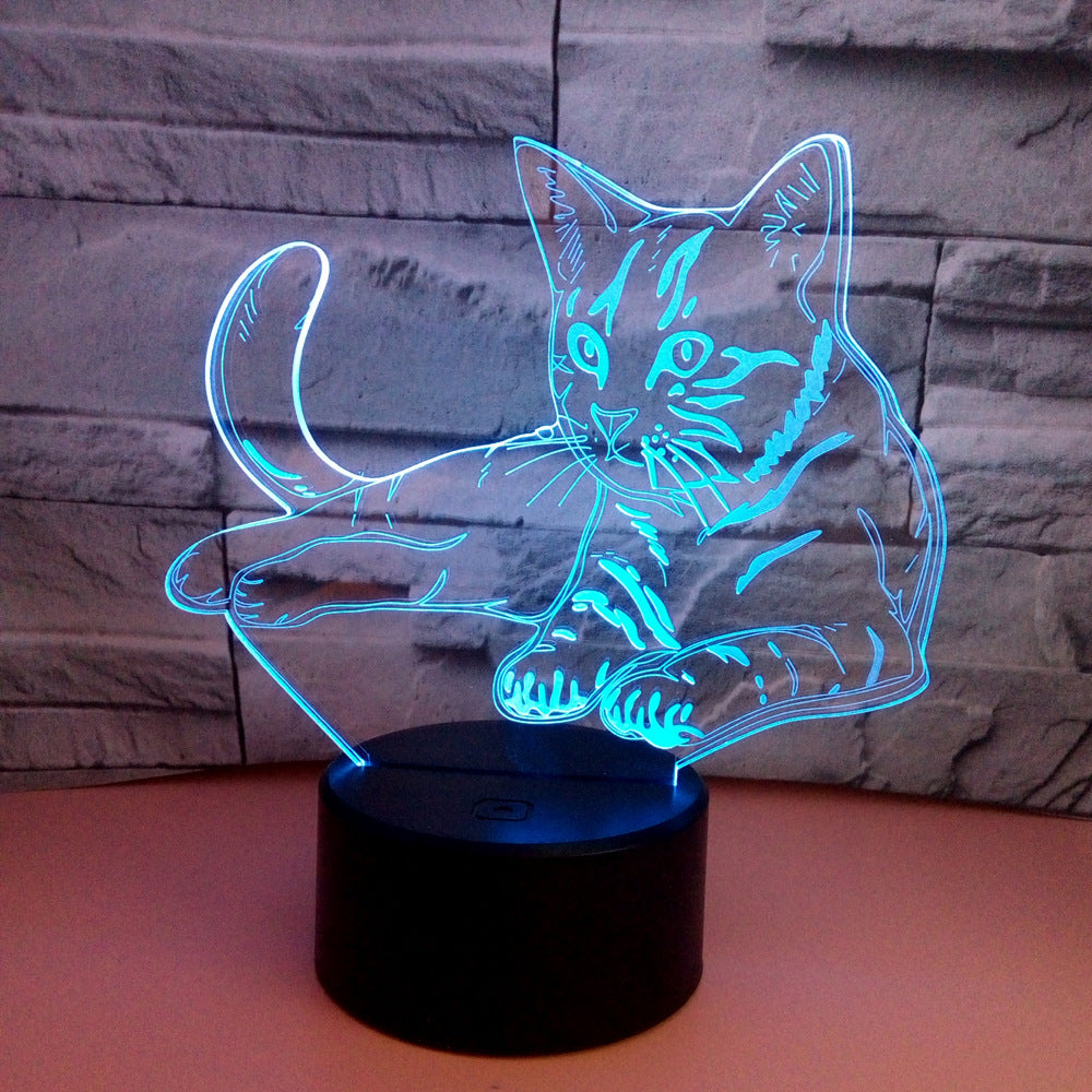 Purrfect Glow- 3D Cat Lover's Lamp for a Cozy, Feline- Inspired Touch