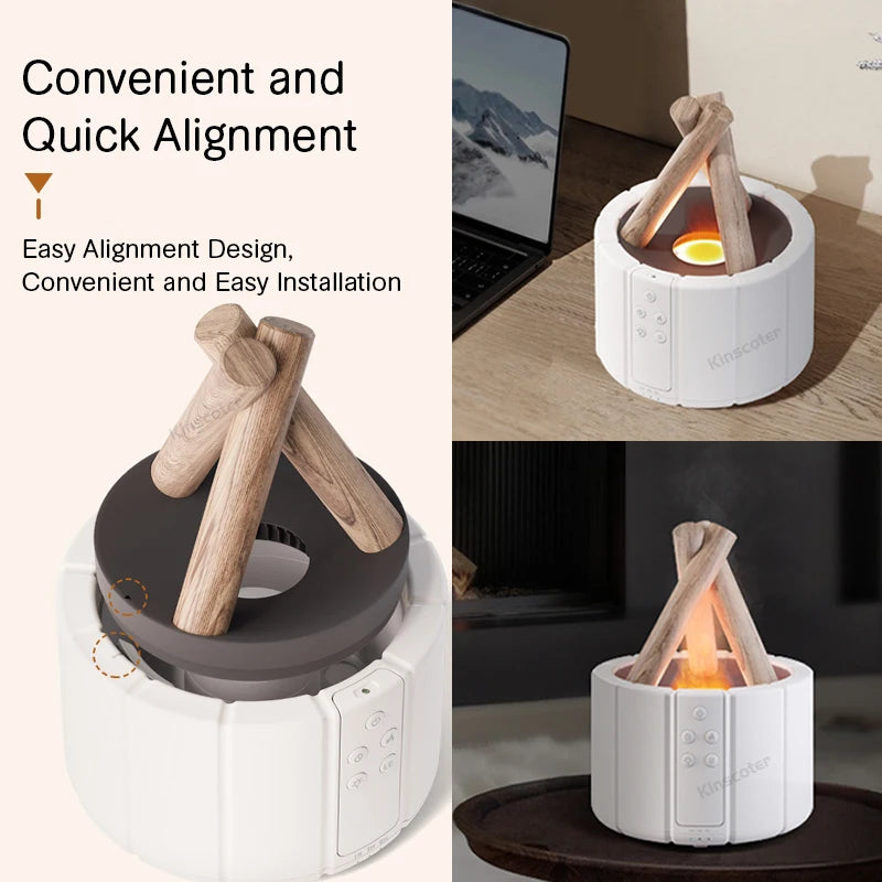 Bonfire Simulated, Flame Aroma Diffuser.