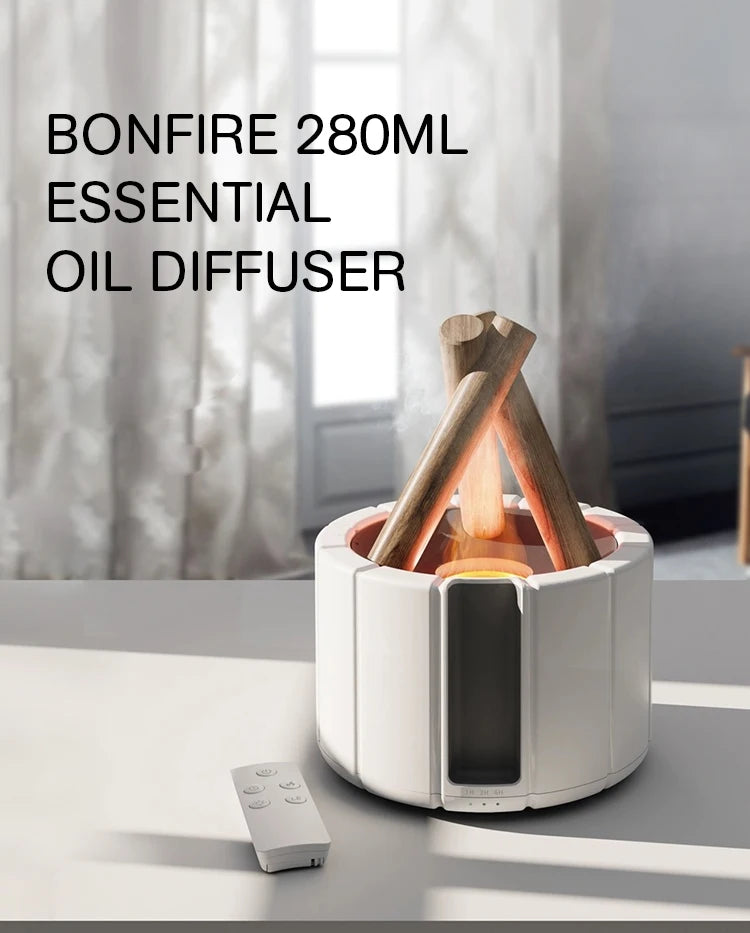 Bonfire Simulated, Flame Aroma Diffuser.