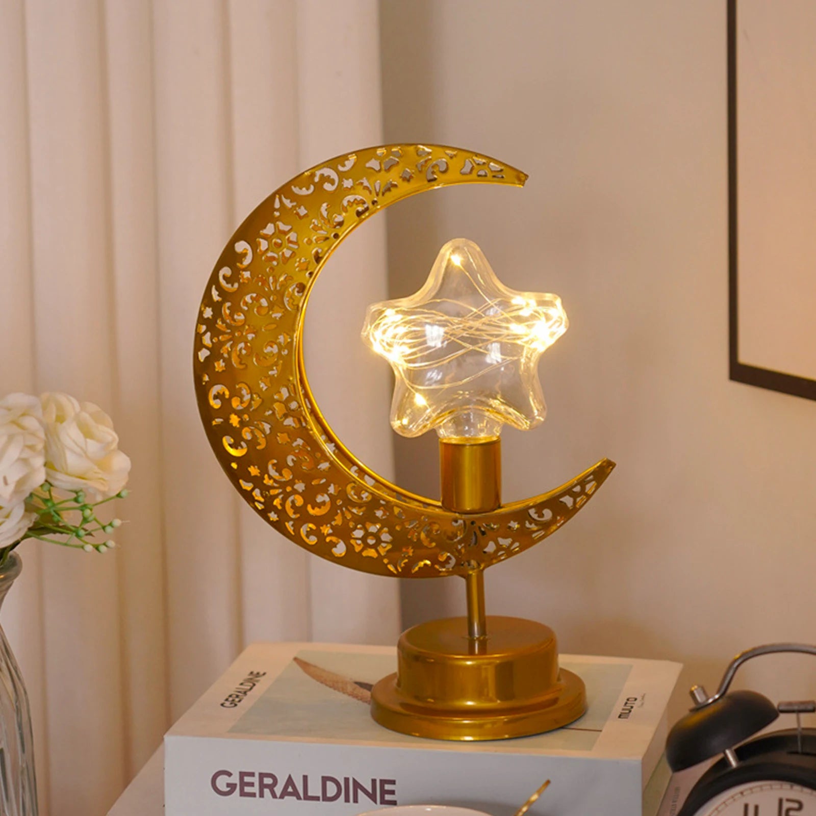 Enchanted Lunar Lamp, Home Ornament- Handmade!