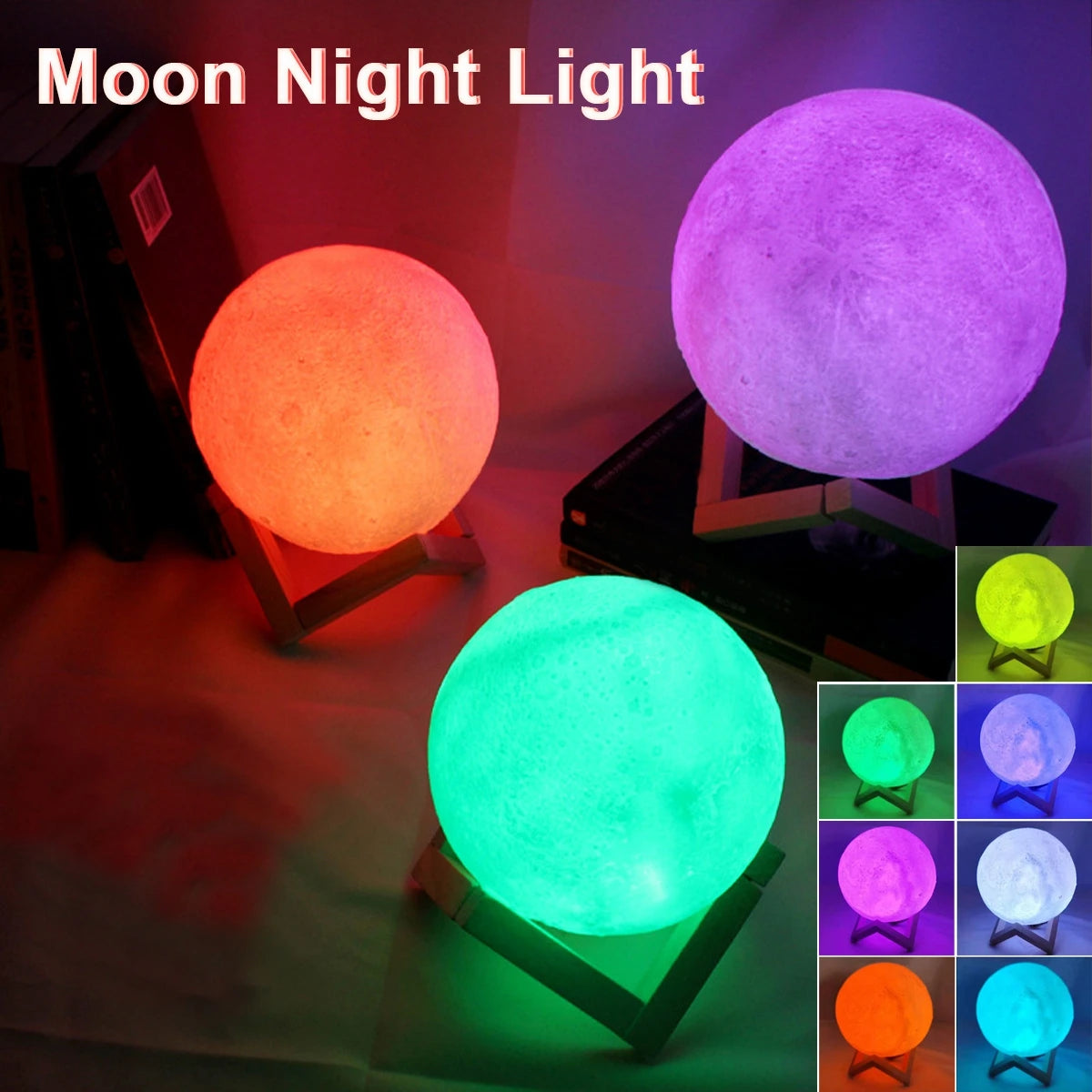 Moon LED Night Light, the perfect Gift!