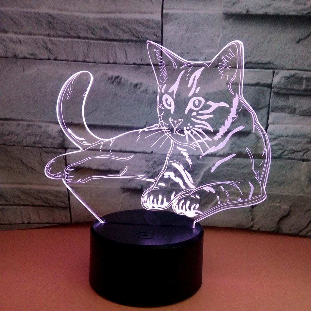 Purrfect Glow- 3D Cat Lover's Lamp for a Cozy, Feline- Inspired Touch