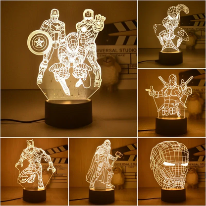 3D Heroes Night Light, Collection 2